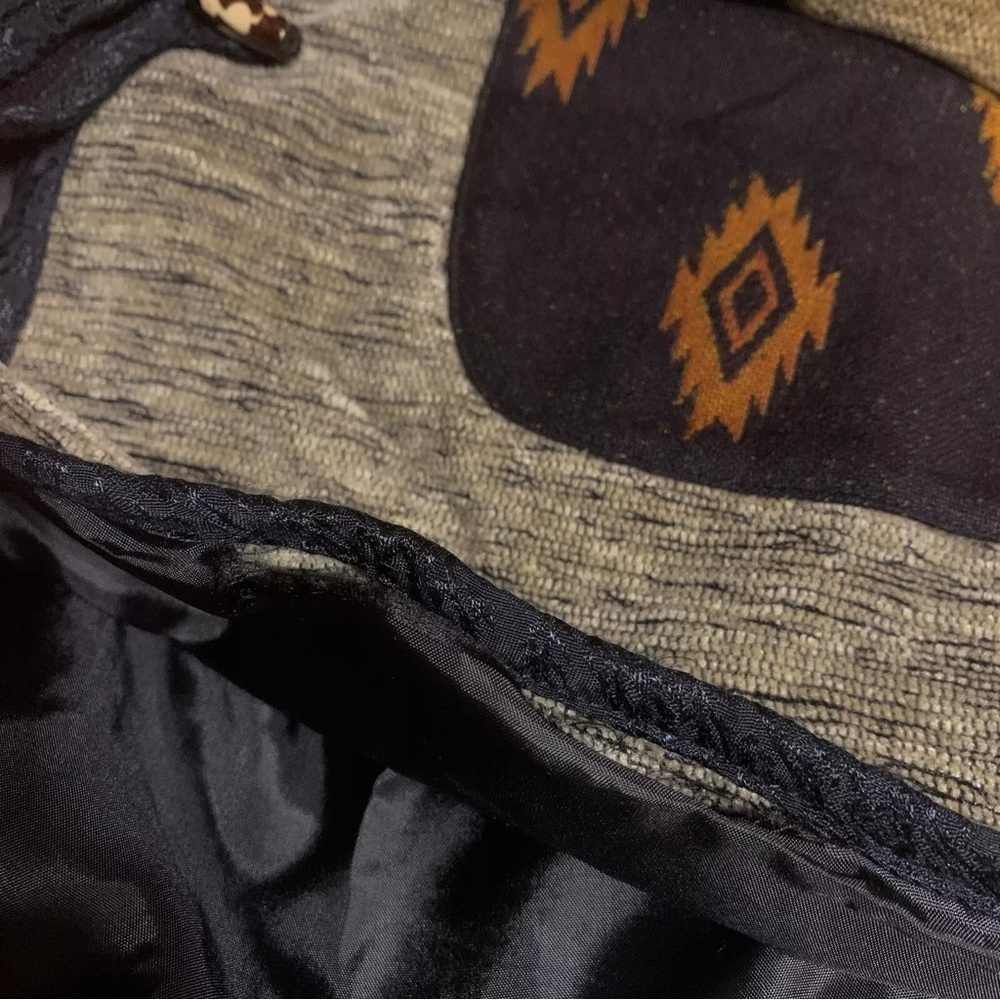 White Stag Chenille Patchwork Applique Jacket Art… - image 7